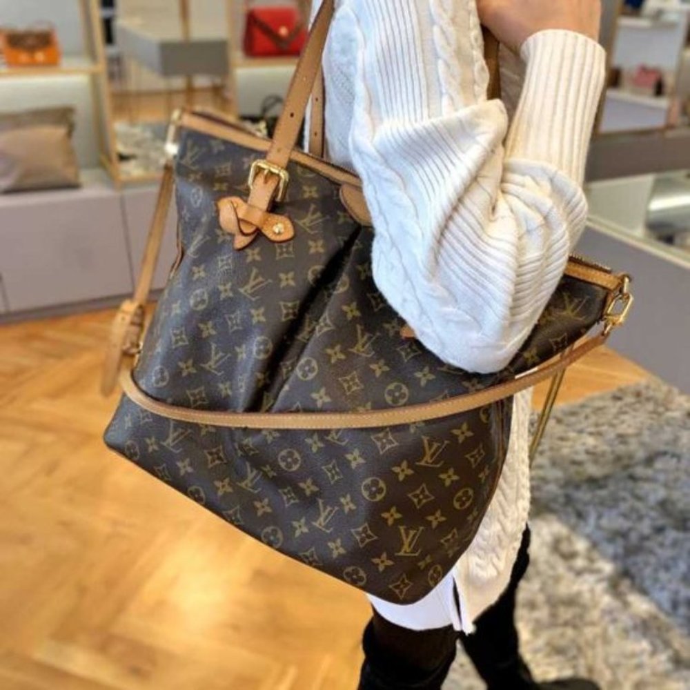 authentic LOUIS VUITTON Palermo GM Tote Bag